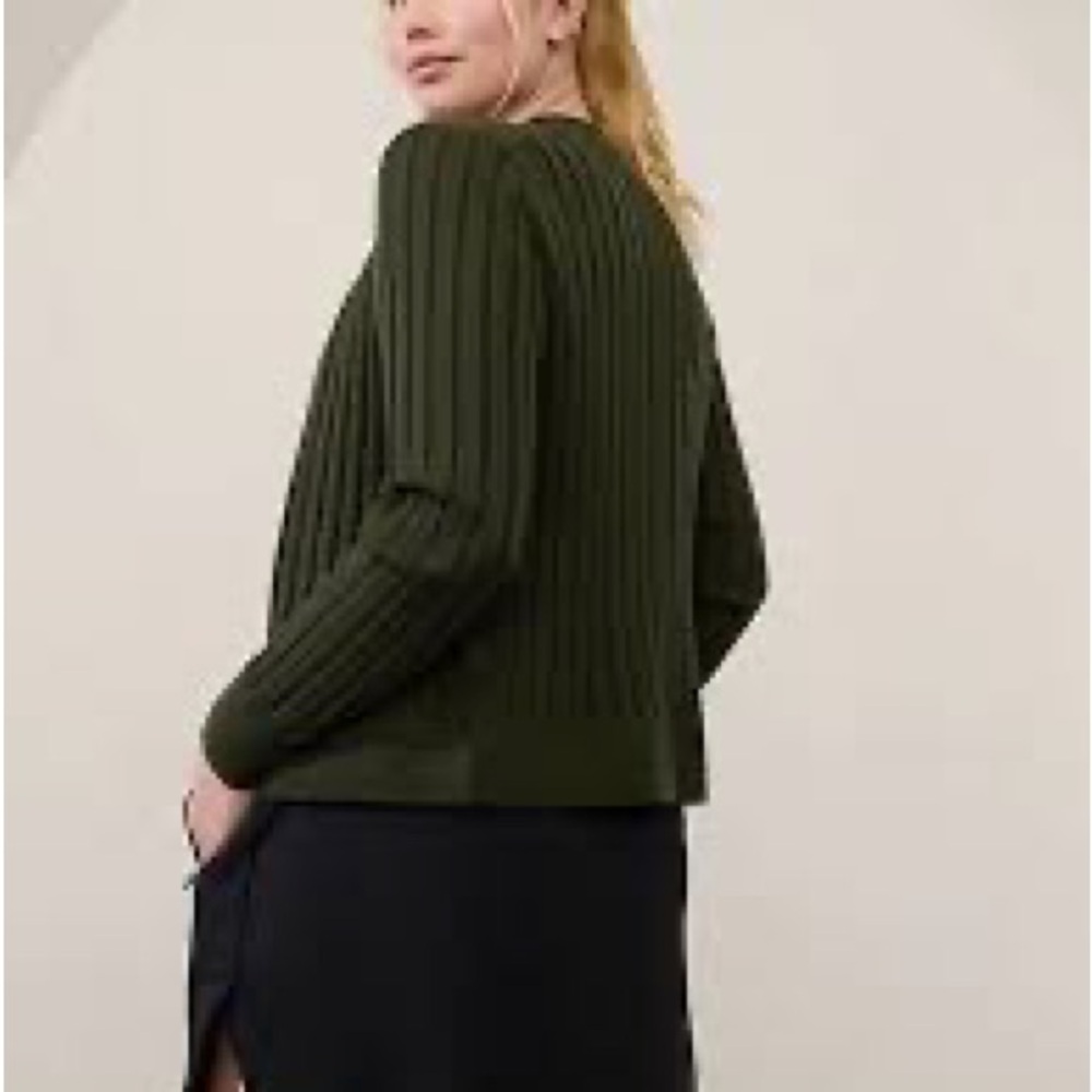 Athleta Fairway Zip Front Sweater